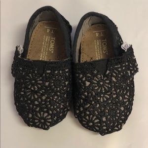 Toms lace Black kids Size T4